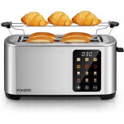 Toster FOHERE TA7009C srebrny/szary 1400 W
