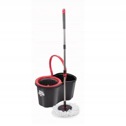 Mop obrotowy Dirt Devil Szary z Wiadrem Mikrofibra