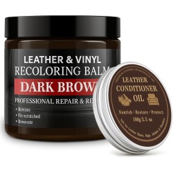 Zestaw koloryzująco-naprawczy do skóry Laxmorph Dark Brown