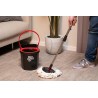 Mop obrotowy Dirt Devil Szary z Wiadrem Mikrofibra