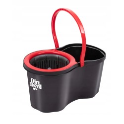 Mop obrotowy Dirt Devil Szary z Wiadrem Mikrofibra