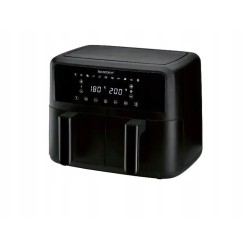 Podwójna frytkownica beztłuszczowa Air Fryer 2600W 2x 4,35l czarna
