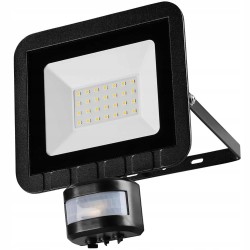 Reflektor zewnętrzny LED 24W czujnik ruchu zmierzchu naświetlacz 5000 K