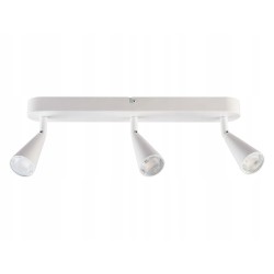 LIVARNO home Lampa sufitowa LED, 3 led, - BIAŁA 38 cm