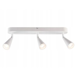 LIVARNO home Lampa sufitowa LED, 3 led, - BIAŁA 38 cm