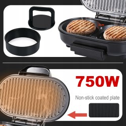 Grill do hamburgerów Bestron 750W
