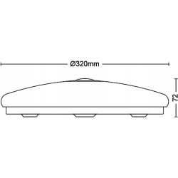 Plafon okrągły Philips 32 x 7,2 cm biały