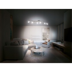 LIVARNO home Lampa sufitowa LED z 6 żarówkami