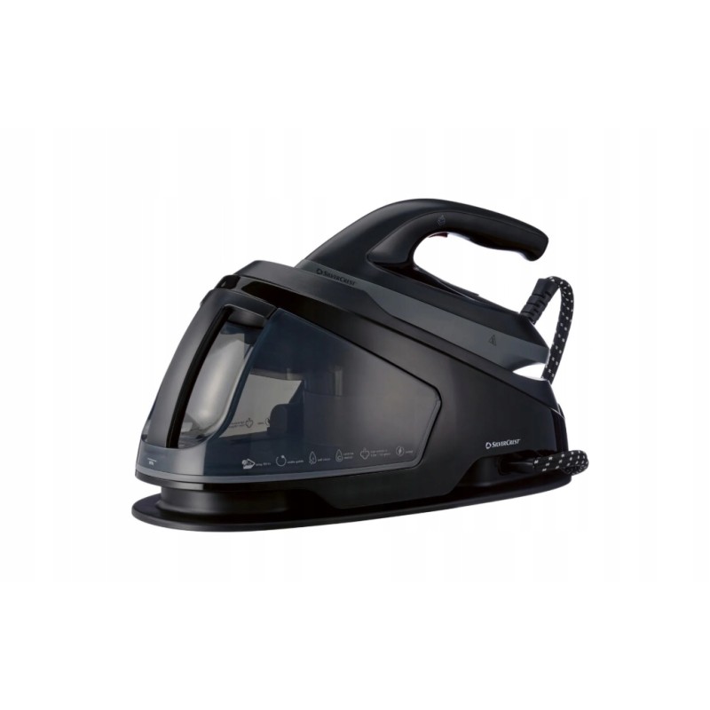 Stacja Parowa SilverCrest, 2400W Żelazko Parowe SDBE 2400 B2 CZARNE STYLOWE