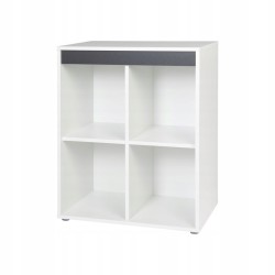Regał Homit 70 cm x 89 cm x 40 cm biały, szary