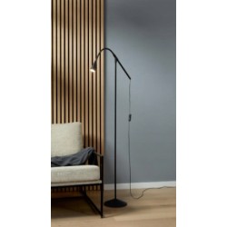 Lampa LED stojąca FREYA, 1-punktowa LIVARNO home, wys, 156 cm czarna