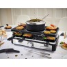 3 w 1 GRILL RACLETTE PŁYTA + FONDUE + 8 PATELEK Garnek i Widelce termostat