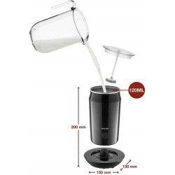 Spieniacz mleka Philips Senseo czarny 500W 120ml CA6500/63 Milk Twister