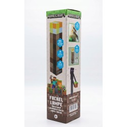 Lampka Nocna Minecraft Pochodnia LED 2w1 – Akumulatorowa, Zmienne Kolory
