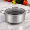 Garnek tradycyjny Edenberg Garnek STALOWY EDENBERG PRO 20cm 2.8L 2,8 l