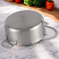 Garnek tradycyjny Edenberg Garnek STALOWY EDENBERG PRO 20cm 2.8L 2,8 l