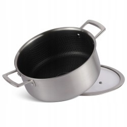 Garnek ze stali nierdzewnej 4,3l z szklaną pokrywą 24 × 10,5 cm Edenberg
