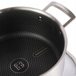 Garnek ze stali nierdzewnej 4,3l z szklaną pokrywą 24 × 10,5 cm Edenberg