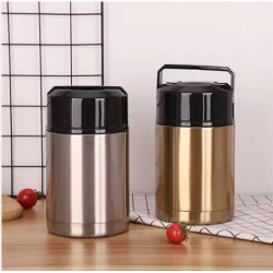 TERMOS OBIADOWY NA ZUPĘ LUNCHBOX POJEMNIK NA ŻYWNOŚĆ TERMICZNY 1,2L Srebrny