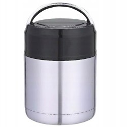 TERMOS OBIADOWY NA ZUPĘ LUNCHBOX POJEMNIK NA ŻYWNOŚĆ TERMICZNY 1,2L Srebrny