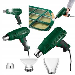 OPALARKA PARKSIDE 2000 W 230 V 550 °C + AKCESORIA 3 Dysze PHLGB 2000 A1