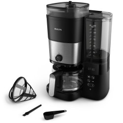 Ekspres przelewowy Philips z wbudowanym młynkiem 1,25 l czarny