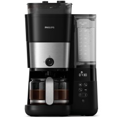 Ekspres przelewowy Philips z wbudowanym młynkiem 1,25 l czarny