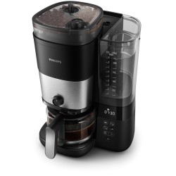 Ekspres przelewowy Philips z wbudowanym młynkiem 1,25 l czarny