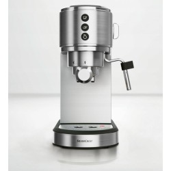 Ekspres do kawy ciśnieniowy SilverCrest kolbowy 1350 W srebrny/szary