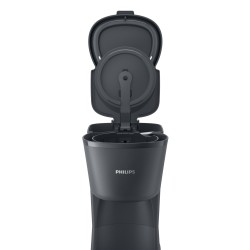 Ekspres ciśnieniowo-przelewowy Philips HD7430/90 1000 W czarny