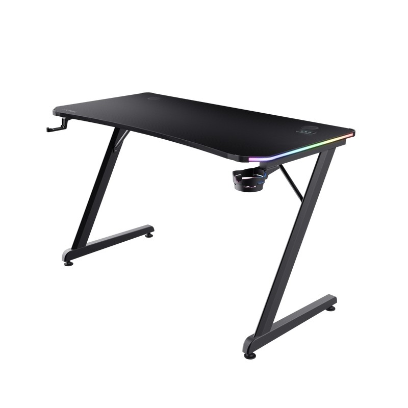Biurko Trust GXT 709 Luminus RGB Czarne 120 cmx60 cm
