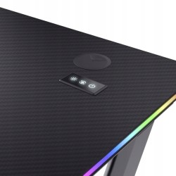 Biurko Trust GXT 709 Luminus RGB Czarne 120 cmx60 cm