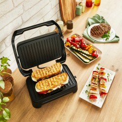 Kontaktowy grill elektryczny Tefal GC270D10 srebrny/szary 1000 W