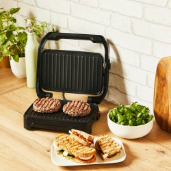 Kontaktowy grill elektryczny Tefal GC270D10 srebrny/szary 1000 W