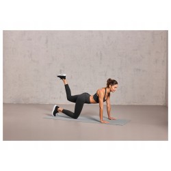 Antypoślizgowa Mata do ćwiczeń jogi Yoga Crivit 183x61cm szary z uchwytem