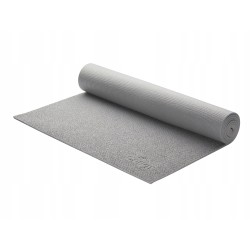 Antypoślizgowa Mata do ćwiczeń jogi Yoga Crivit 183x61cm szary z uchwytem