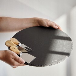 Deska | STONE | obrotowa z nożykami | 30 cm | 751172 Z NAPISEM