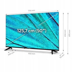 Telewizor LED Medion MD 31650 50" 4K UHD czarny