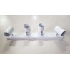 LAMPA SUFIOTWA LED 4 OBROTOWE REFLEKTORY BIAŁY 3000K 4.8W LIVARNO
