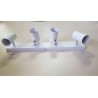 LAMPA SUFIOTWA LED 4 OBROTOWE REFLEKTORY BIAŁY 3000K 4.8W LIVARNO