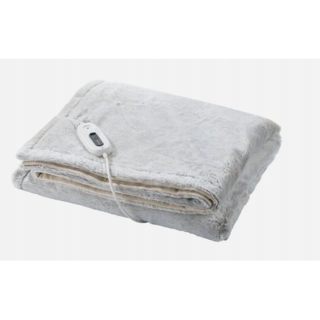 SilverCrest koc elektryczny przytulny ogrzewany 130x180cm szary Powystawowy